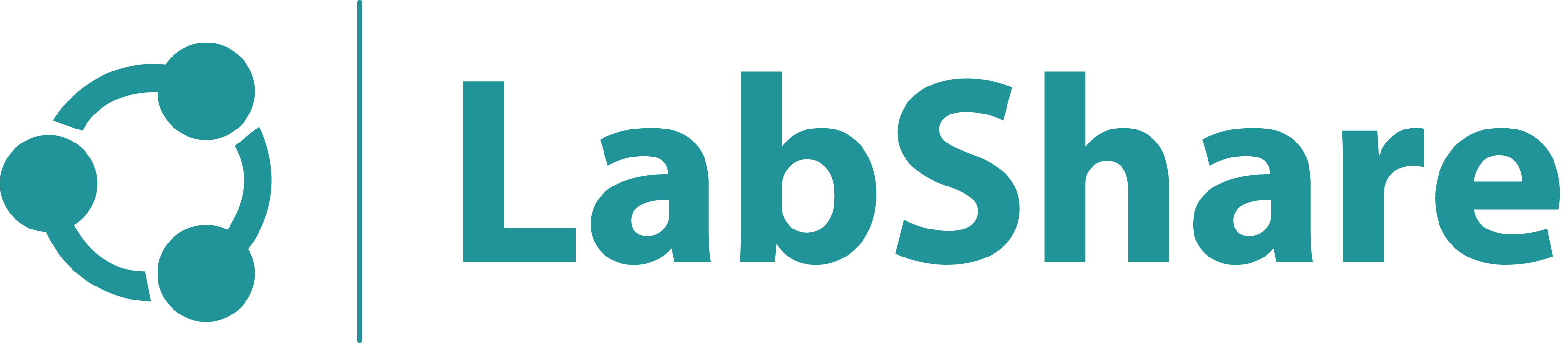LabShare company logo with a stylized circular icon and the text LabShare in teal.